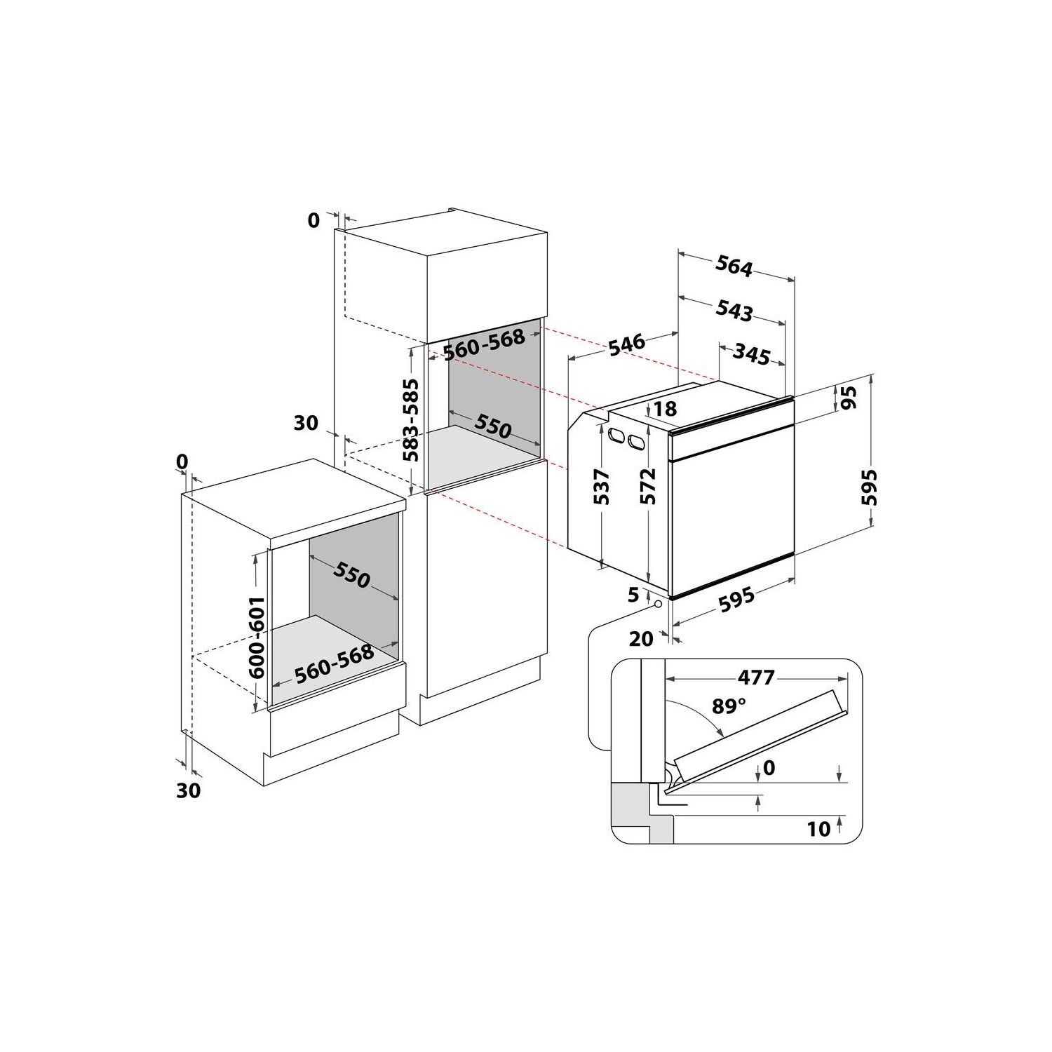Hotpoint Electric Touch Screen Single Oven Stainless Steel SI6874SHIX