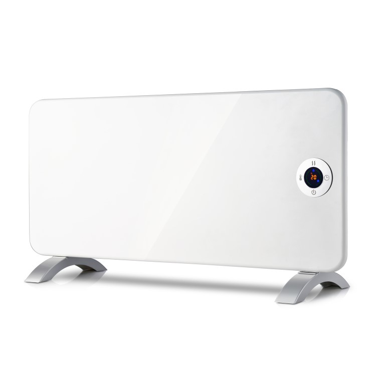 Refurbished electriq 2000W Smart Wall Mountable Panel Heater with Thermostat and Weekly Timer - Bathroom Safe