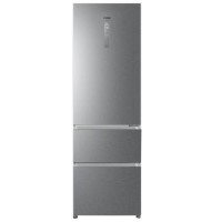 Haier 345 Litre 70/30 Freestanding Fridge Freezer - Stainless steel