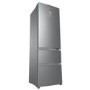 Refurbished Haier HTR3619FNMP Freestanding 345 Litre 70/30 Frost Free Fridge Freezer Stainless Steel