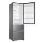 Refurbished Haier HTR3619FNMP Freestanding 345 Litre 70/30 Frost Free Fridge Freezer Stainless Steel