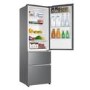 Refurbished Haier HTR3619FNMP Freestanding 345 Litre 70/30 Frost Free Fridge Freezer Stainless Steel