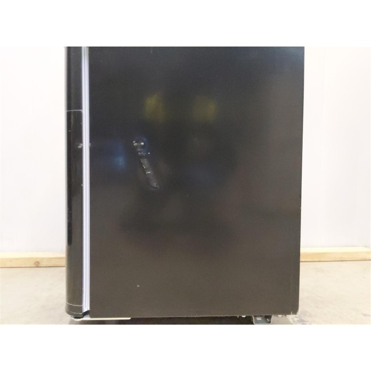 Refurbished electriQ eiQUCRETROFFMBLK Freestanding 80 Litre 70/30 Retro Fridge Freezer Matte Black