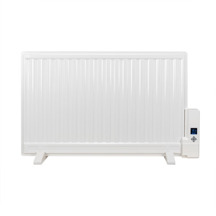 GRADE A2 - Ultraslim 800W Wall Mountable Oil Filled Radiator with Thermostat and Weekly Timer
