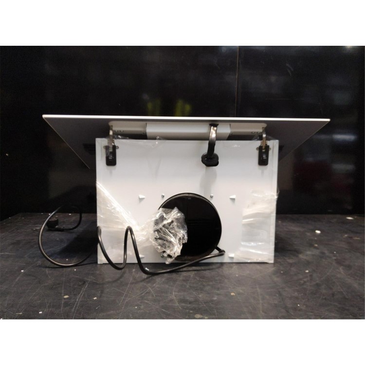 Refurbished Elica Shy SHY-WH-60 60cm Angled Cooker Hood White Glass