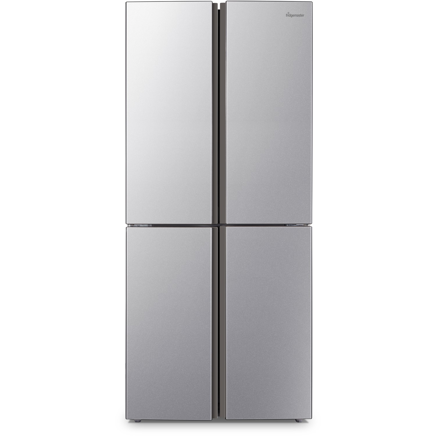 Fridgemaster 378 Litre Four Door American Fridge Freezer With Multiflow Silver MQ79394FFS Appliances Direct