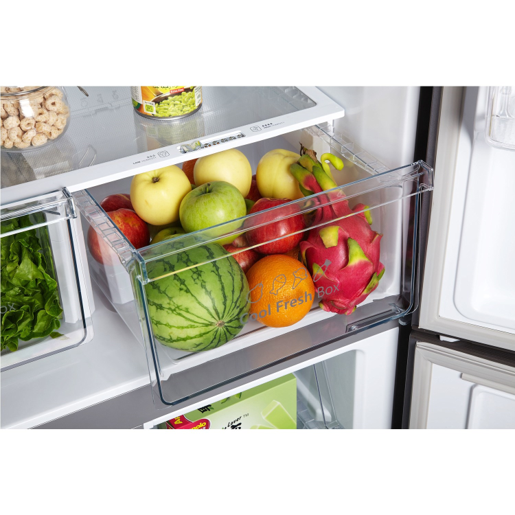 Fridgemaster 378 Litre Four Door American Fridge Freezer With Multiflow  - Silver