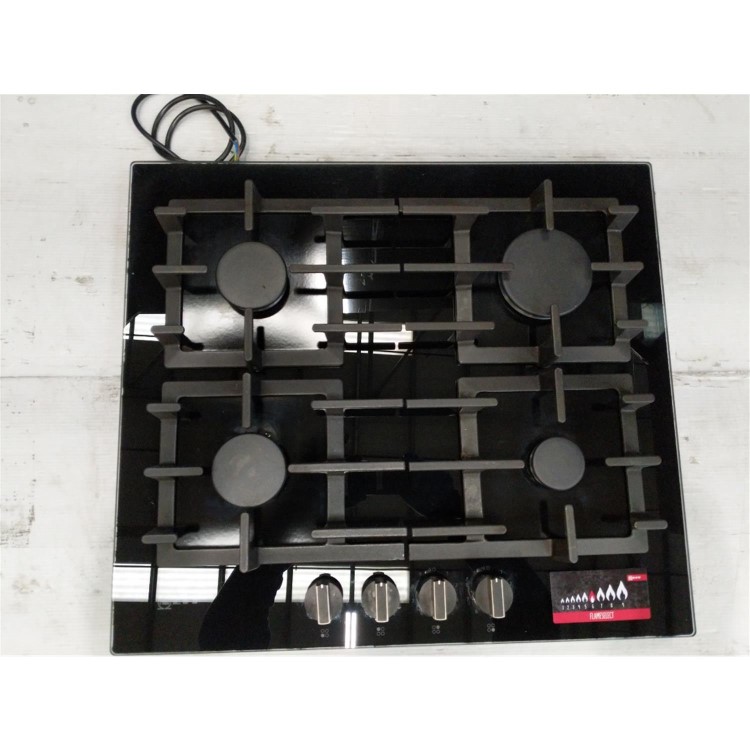 Refurbished Neff N70 T26CS49S0 59cm Gas on Glass 4 Burner Gas Hob Black