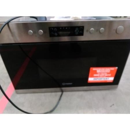 Refurbished Indesit MWI3213IX Built In 22L with Grill 750W Microwave Stainless Steel