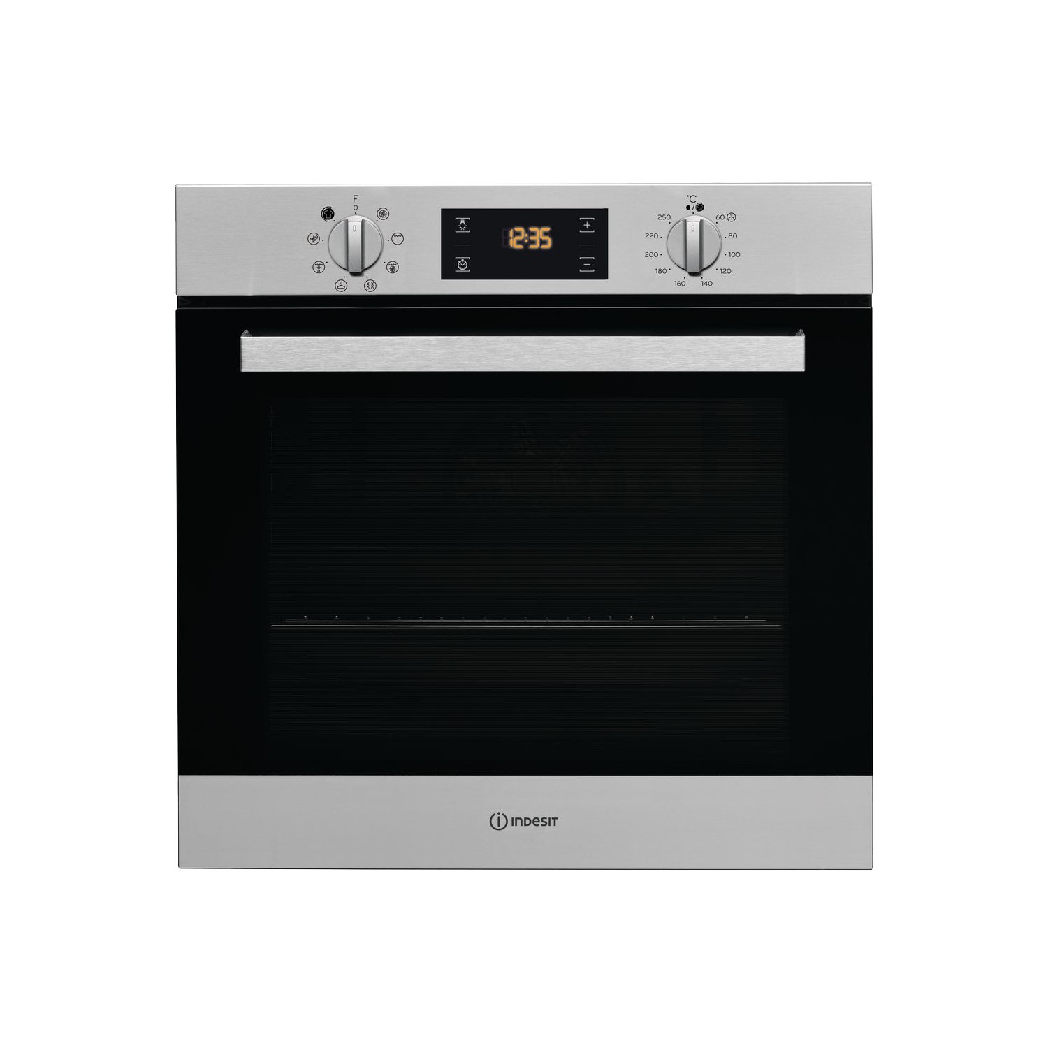 Indesit Aria IFW6340IX Built In Electric Single Oven - Stainless Steel - A Rated
