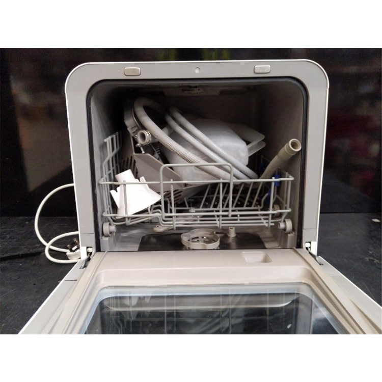 Refurbished electriQ EQDWTTGF Mini Table Top Portable Dishwasher White