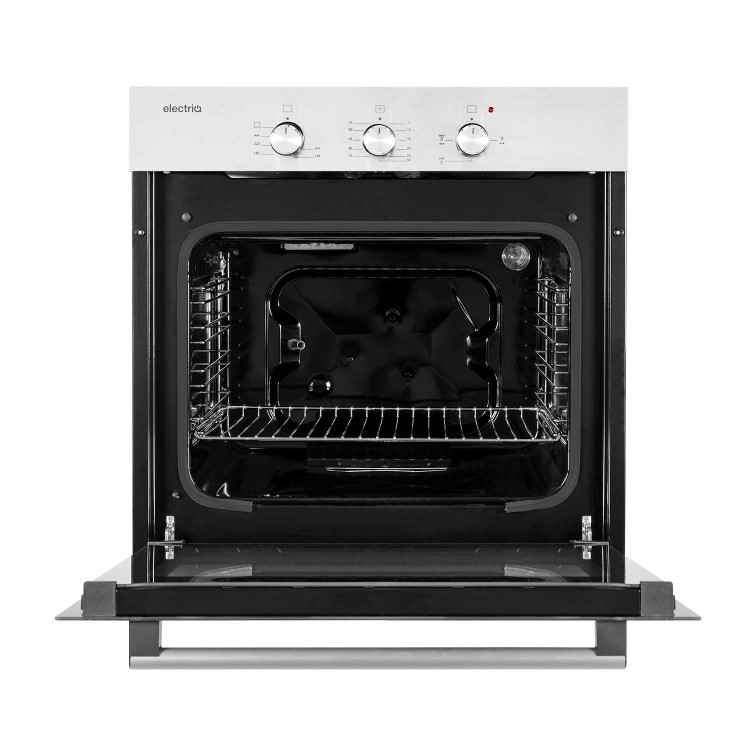 electriQ Gas Oven with Electric Grill - Stainless Steel