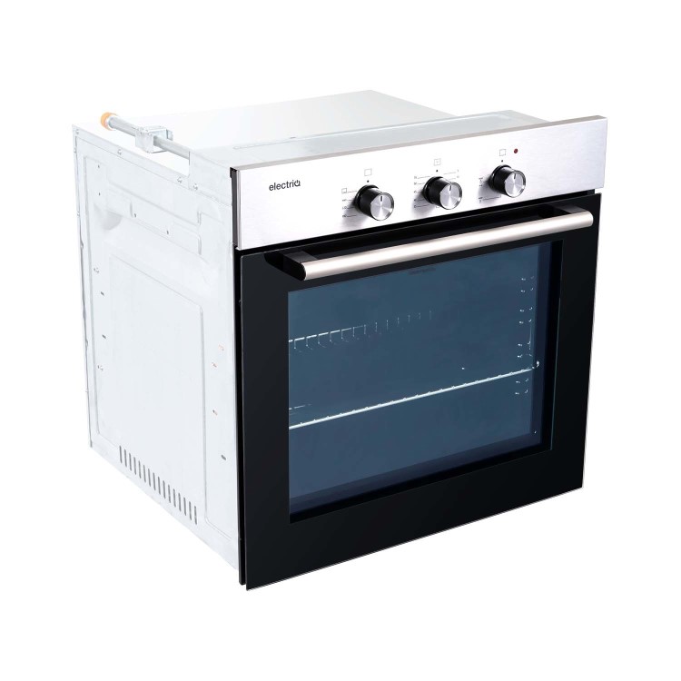 electriQ Gas Oven with Electric Grill - Stainless Steel