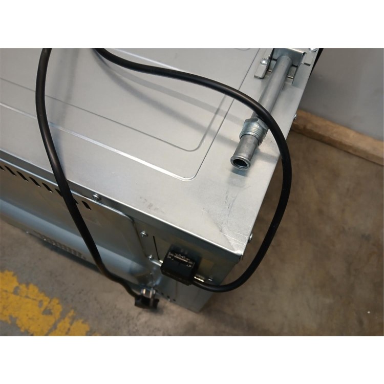 Refurbished electriQ EQBIOGASSTEEL 60cm Single Built In Gas Oven with Electric Grill Stainless Steel