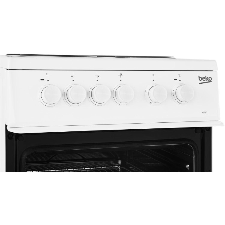 Refurbished Beko KS530W 50cm Electric Cooker White