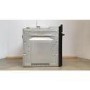 Refurbished electriQ EQBIOGASBLACK 60cm Single Built In Gas Oven with Electric Grill Black