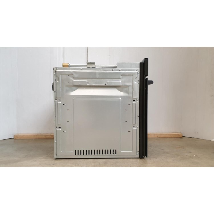 Refurbished electriQ EQBIOGASBLACK 60cm Single Built In Gas Oven with Electric Grill Black