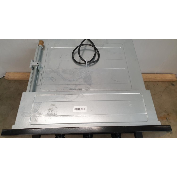 Refurbished electriQ EQBIOGASBLACK 60cm Single Built In Gas Oven with Electric Grill Black