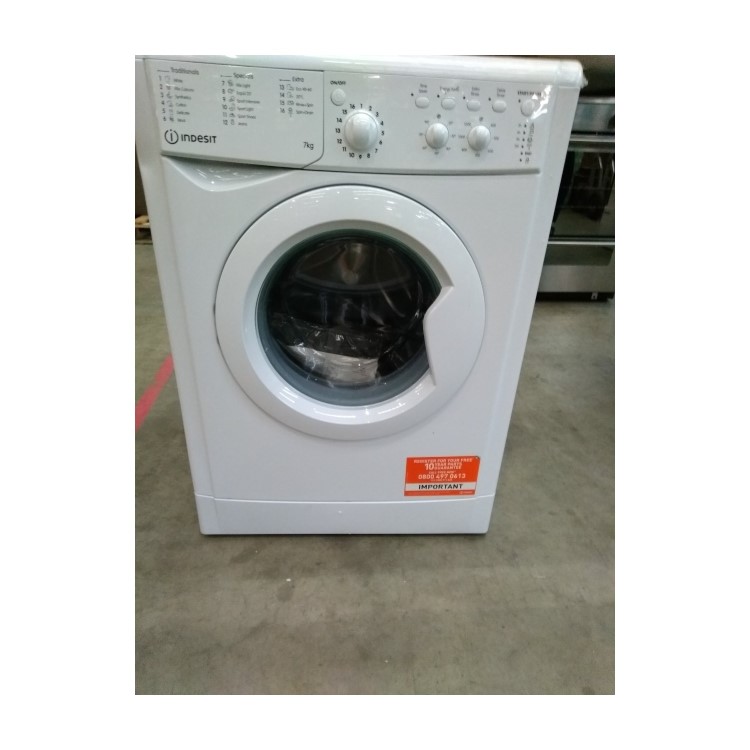 Refurbished Indesit EcoTime IWC71252WUKN Freestanding 7KG 1200 Spin Washing Machine White
