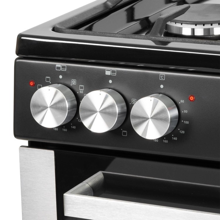 Refurbished electriQ EQRANGEDF100SS 100cm Dual Fuel Range Cooker Stainless Steel
