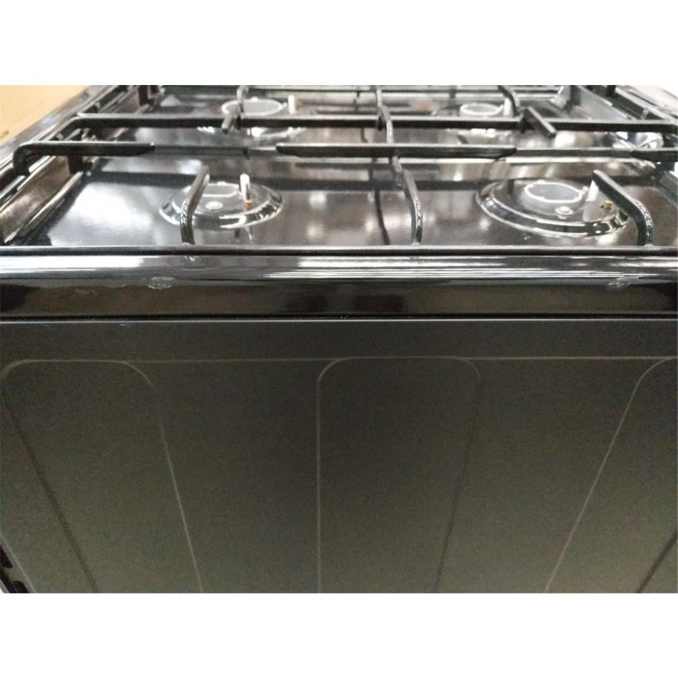 Refurbished electriQ EQRANGEDF100BLK 100cm Dual Fuel Range Cooker Black