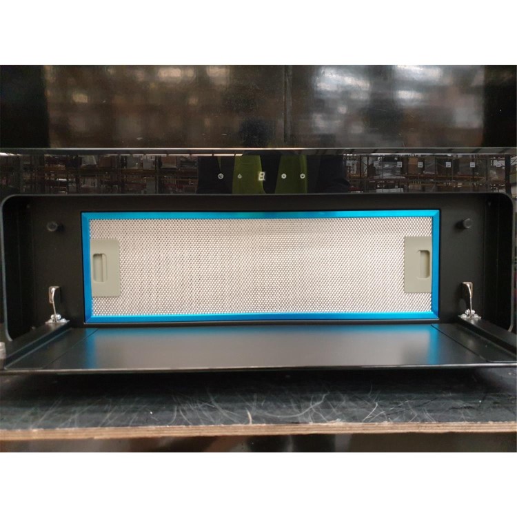 Refurbished electriQ EIQ90CANGBLL 90cm Glass Canopy Cooker Hood Black