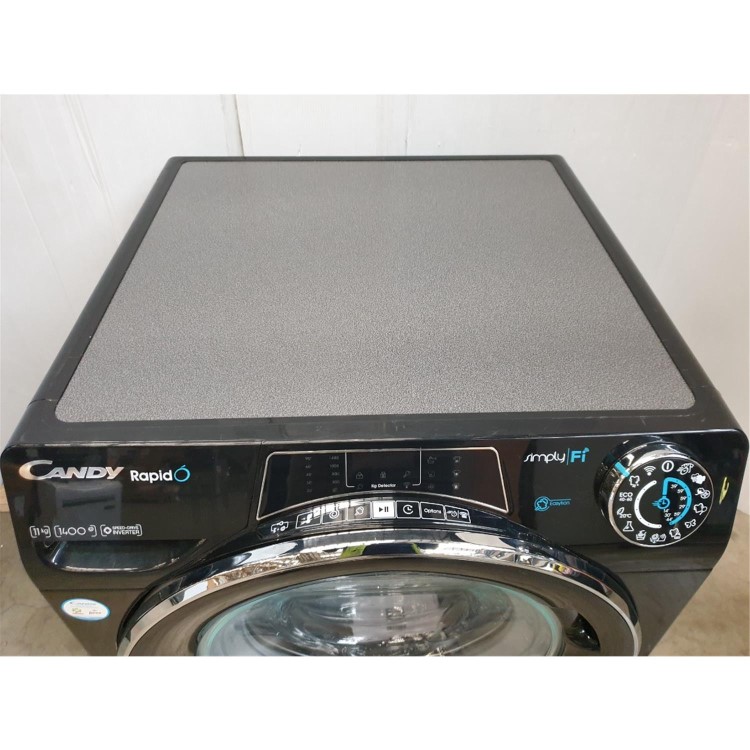 Refurbished Candy Rapido RO14116DWMCBE-80 Freestanding 11KG 1400 Spin Washing Machine Black