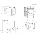 Zanussi AutoAdjust 7kg Wash 4kg Dry 1600rpm Integrated Washer Dryer - White