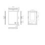 Rectangular Heated Bathroom Mirror with Lights Digital Display Shaver Socket & Bluetooth Speakers 600 x 800mm- hib. Globe Plus 60