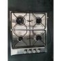 Refurbished Hotpoint PAN642IXH 58cm 4 Burner Gas Hob Stainless Steel