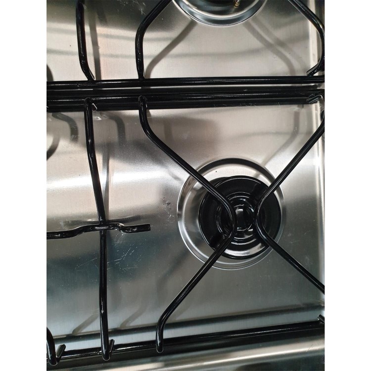 Refurbished Hotpoint PAN642IXH 58cm 4 Burner Gas Hob Stainless Steel