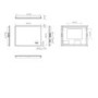 Rectangular Heated Bathroom Mirror with Lights Digital Display Shaver Socket & Bluetooth Speakers 800 x 600mm- hib. Globe Plus 80