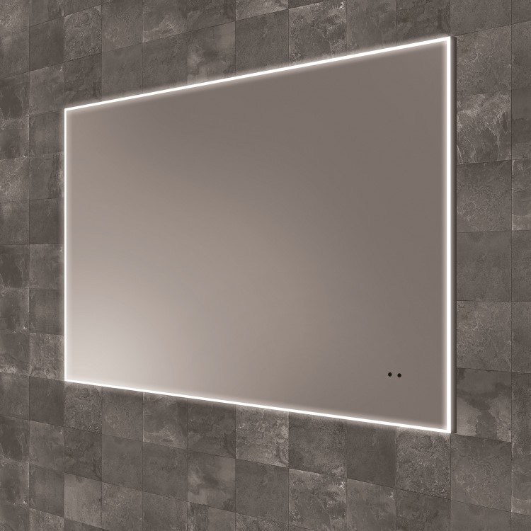 Rectangular Heated Bathroom Mirror with Lights 600 x 800mm- hib. Air 60