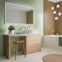 Rectangular Heated Bathroom Mirror with Lights 700 x 1200mm- HiB Air 120