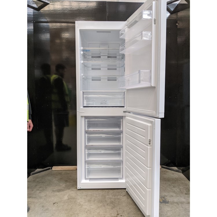 Refurbished Hotpoint HBTNF60182WUK Freestanding 322 Litre 50/50 Frost Free Fridge Freezer White