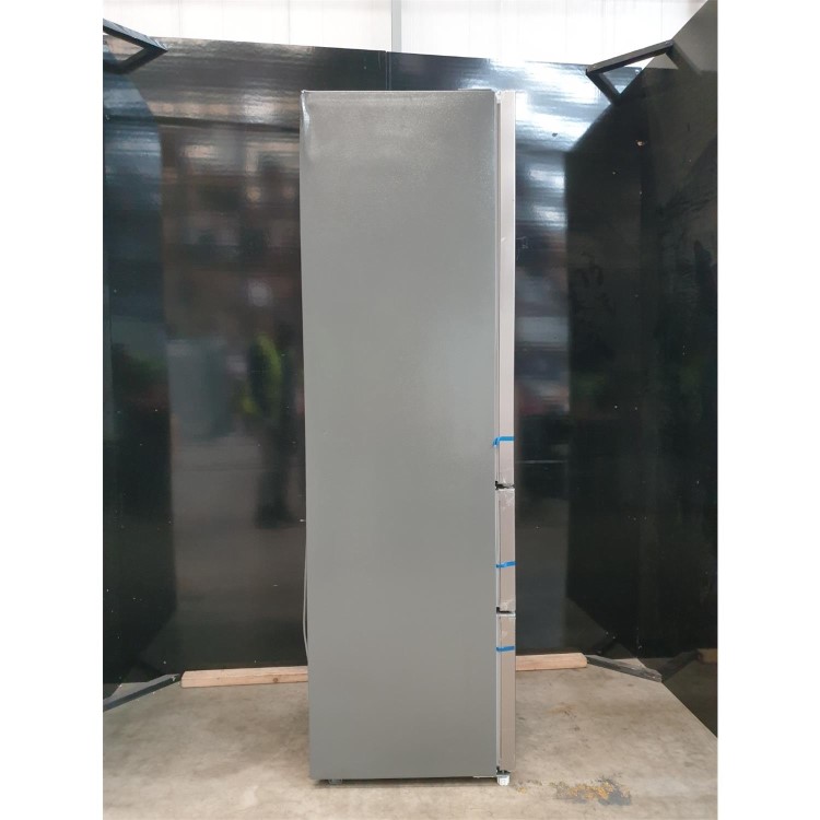 Refurbished electriQ eiQ54MDFFINOX Freestanding 282 Litre 60/40 Frost Free Fridge Freezer Stainless Steel