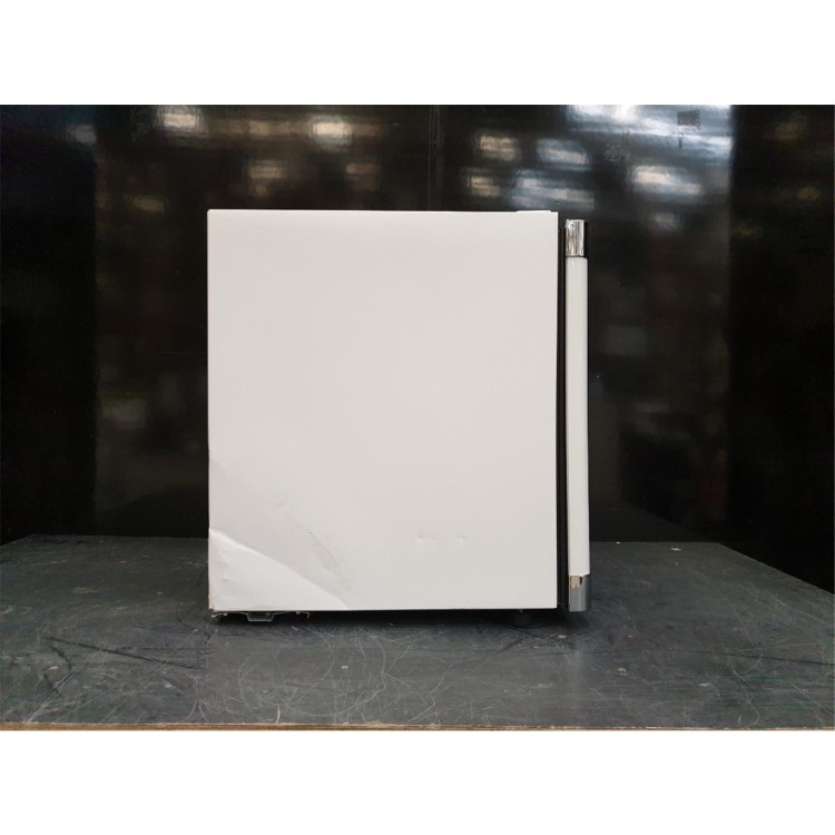 Refurbished electriQ eiQ48DFCHWHT 48 Litre Drinks Fridge White with Chrome Strips