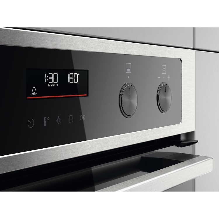 Refurbished Zanussi Series 40 AirFry ZPCNA7XN 60cm Double Built Under Electric Oven Stainless Steel
