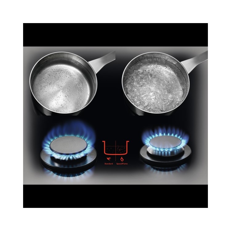 AEG 6000 Series 75cm 5 Burner Gas Hob - Stainless Steel