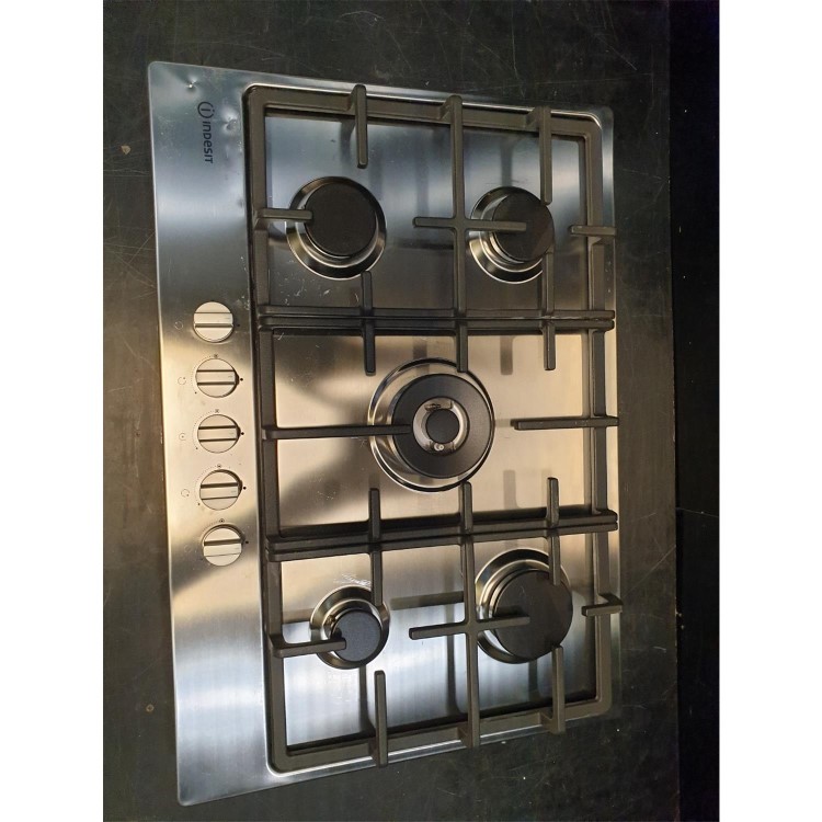 Refurbished Indesit Aria THP751PIXI 75cm 5 Burner Gas Hob Stainless Steel