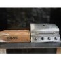 Refurbished Boss Grill Georgia Classic - 4 Burner Gas BBQ Grill with Side Burner - Silver