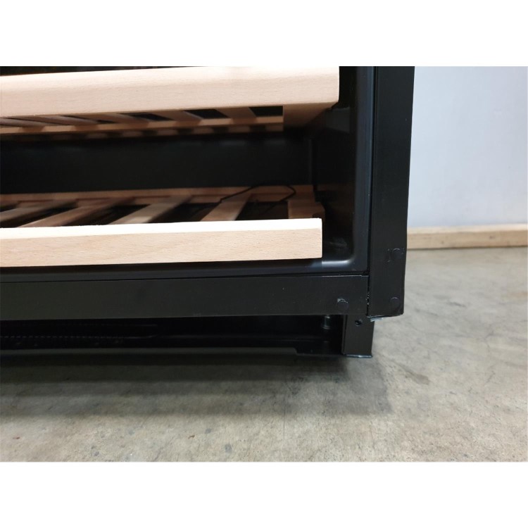 Refurbished CDA CFWC604BL Freestanding 46 Bottle Dual Zone Under Counter Wine Cooler Black Glass