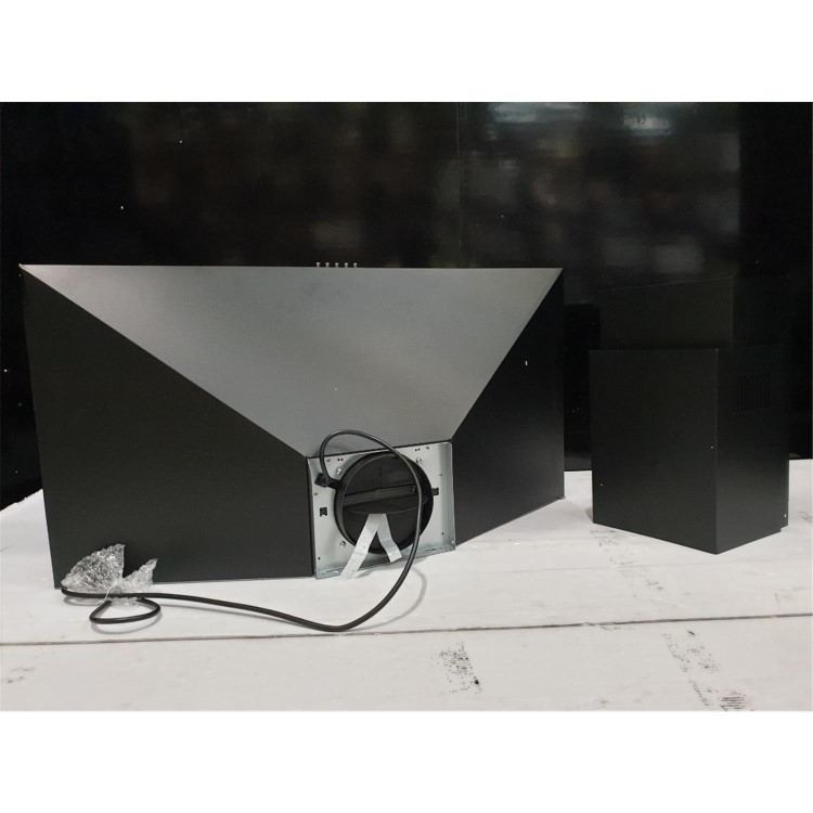 Refurbished electriQ eiQ90CHIMBLv 90cm Traditional Chimney Cooker Hood Black