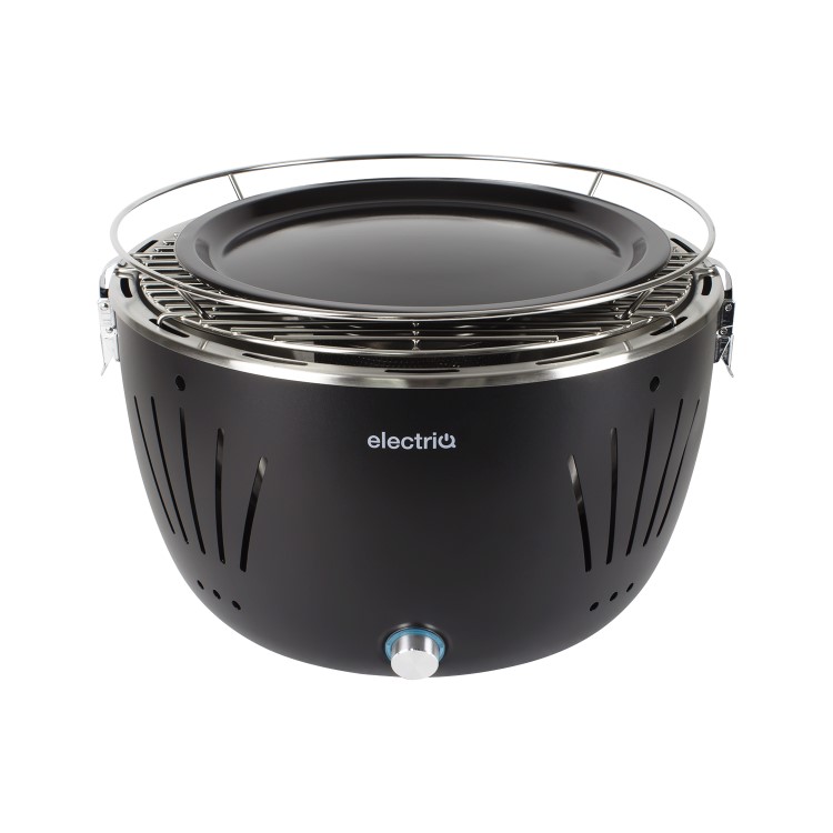 electriQ Portable Smokeless BBQ - Lotus Style with Fan