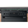Refurbished Hotpoint HDM67G0CCB 60cm Double Oven Gas Cooker with Lid and Assisted Cleaning Black