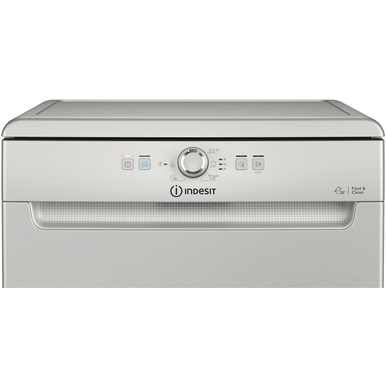 Indesit Fast&amp;Clean Freestanding Dishwasher - Silver D2FHK26SUK ...