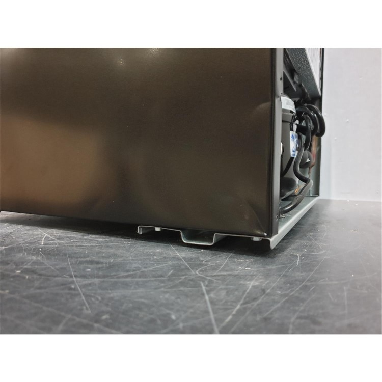 Refurbished electriQ eiQ48DFCHBLK 48 Litre Drinks Fridge Black with Chrome Strips