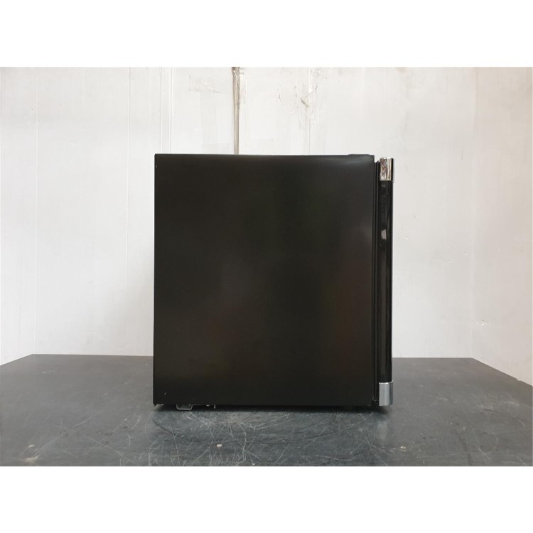 Refurbished electriQ eiQ48DFCHBLK 48 Litre Drinks Fridge Black with Chrome Strips