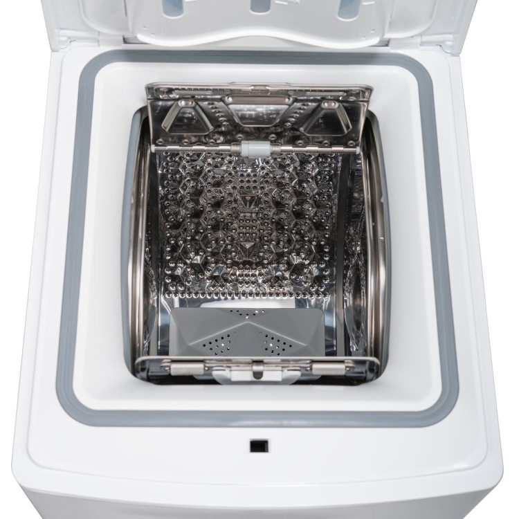 Refurbished electriQ eiQWMTL8 Freestanding 8KG 1300 Spin Top Loading Washing Machine White