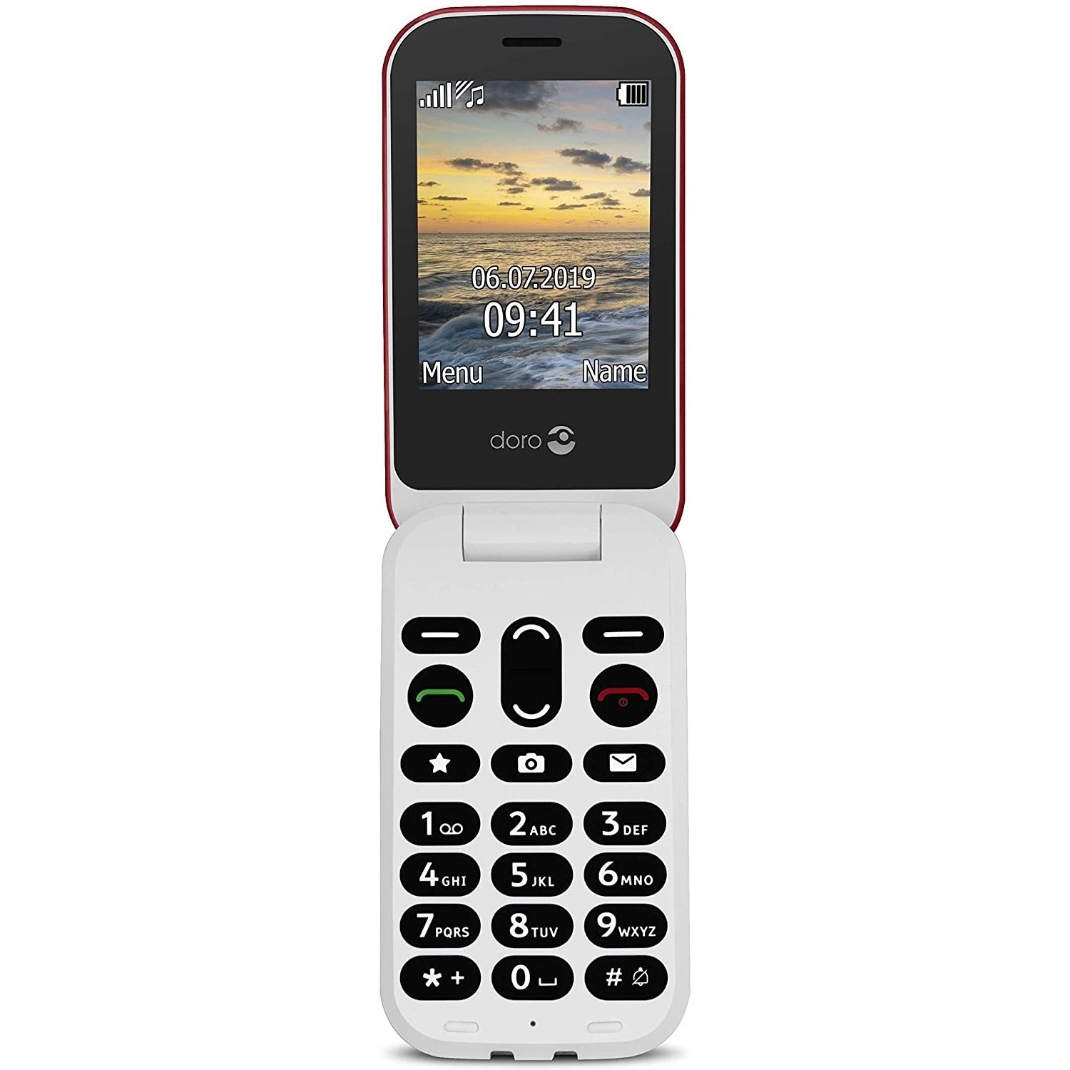 Doro 6040 Red/White 2.8 2G Dual SIM Unlocked & SIM Free